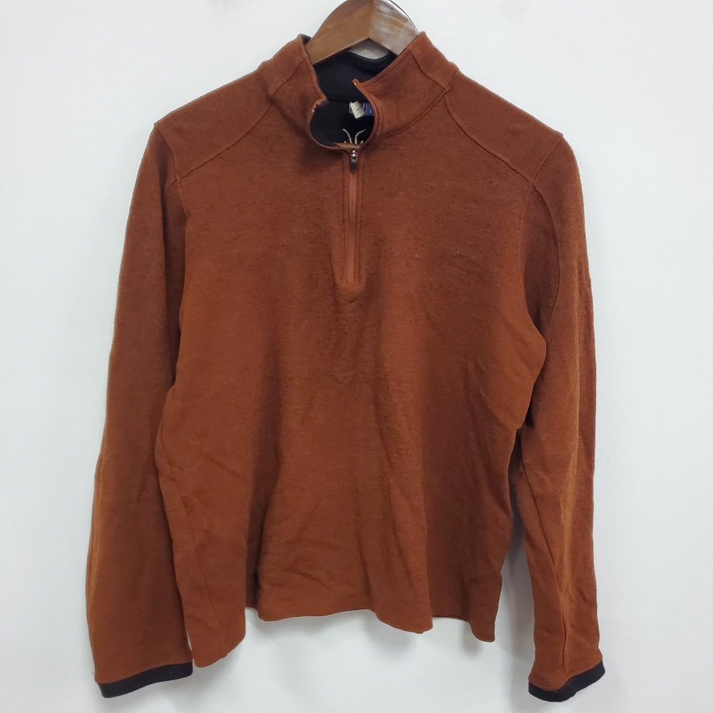 Ibex Womens 1/4 Zip New Zeland Merino Pullover Sweatshirt Size L Sustainable‎